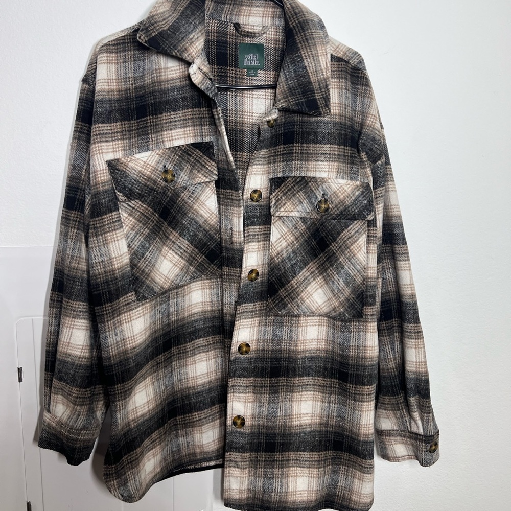 warm over sized flannel